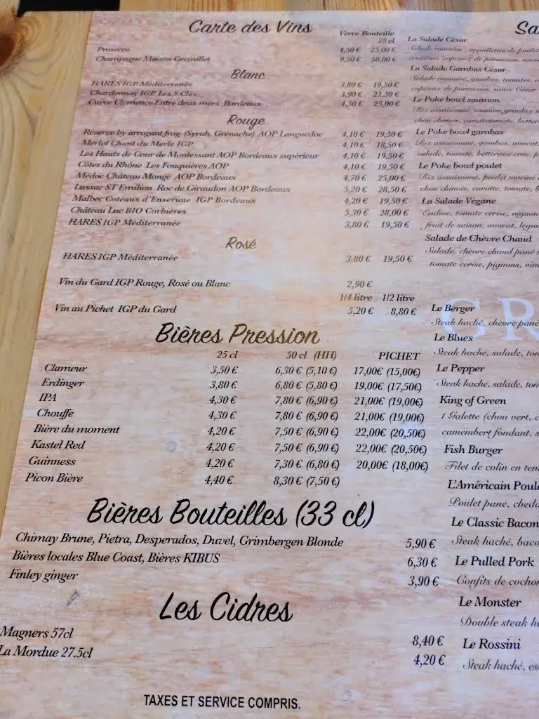 Menu_The Green King_Biot_immagine_3