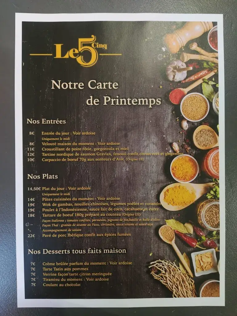 Menu_Le Cinq_Neuville-sur-Saône_image_2