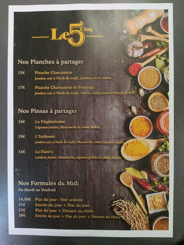 Menu_Le Cinq_Neuville-sur-Saône_image_4