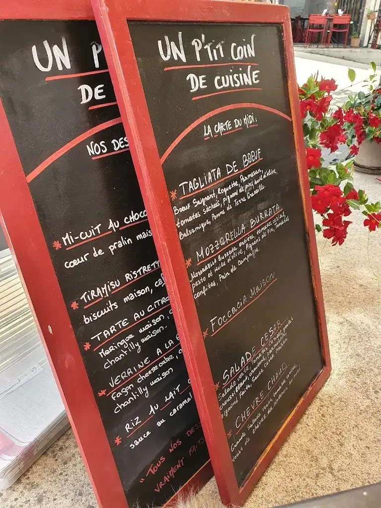 Menu_Restaurant Un P'tit Coin De Cuisine_Bonnieux_image_1