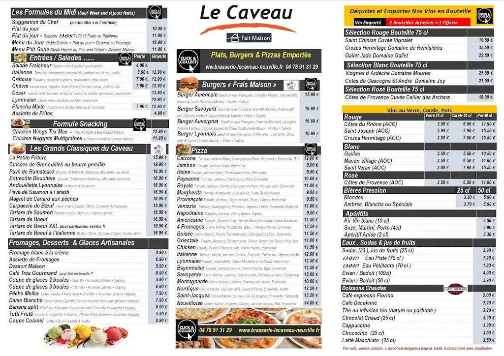 Menu_LE CAVEAU_Neuville-sur-Saône_immagine_3