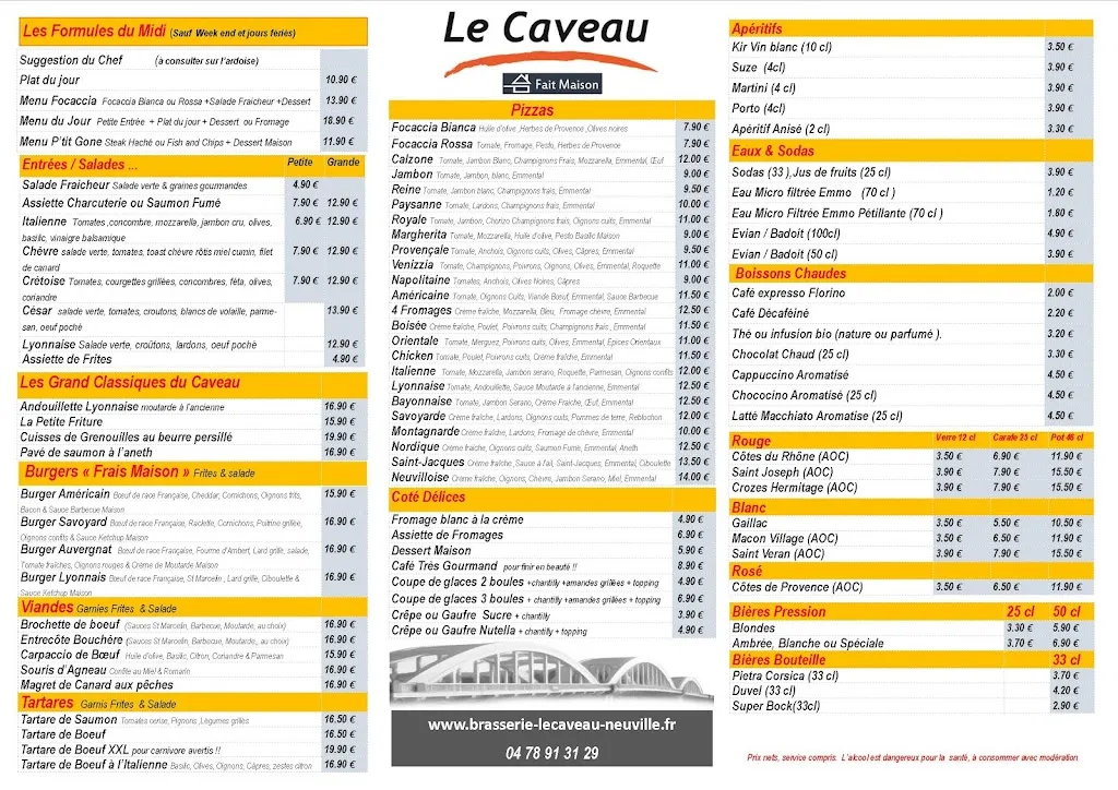 Menu_LE CAVEAU_Neuville-sur-Saône_immagine_4