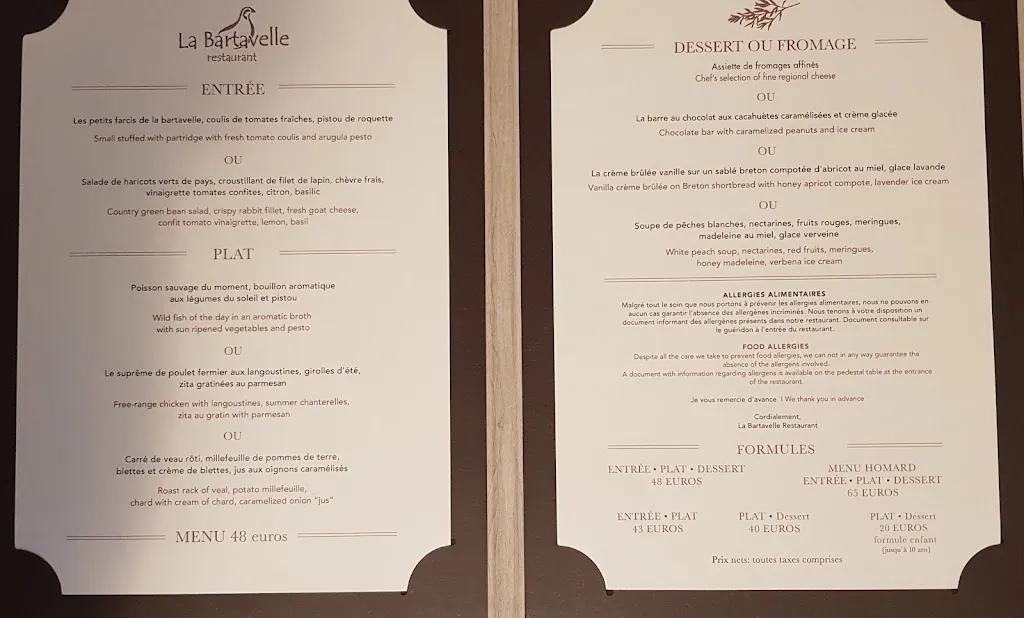 Menu_Restaurant La Bartavelle_Goult_image_2