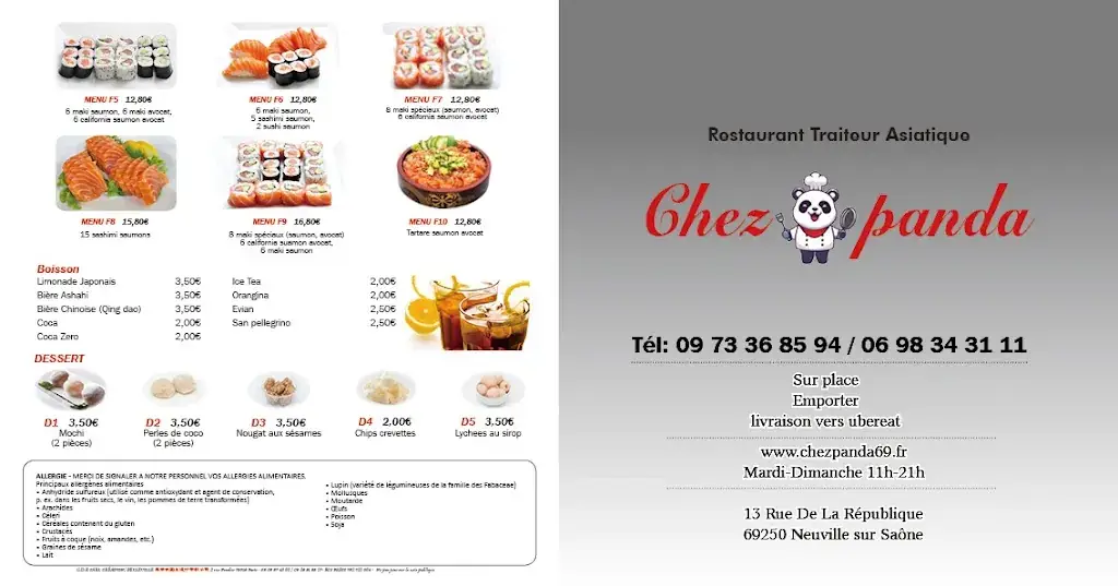 Menu_Chez panda_Neuville-sur-Saône_immagine_2