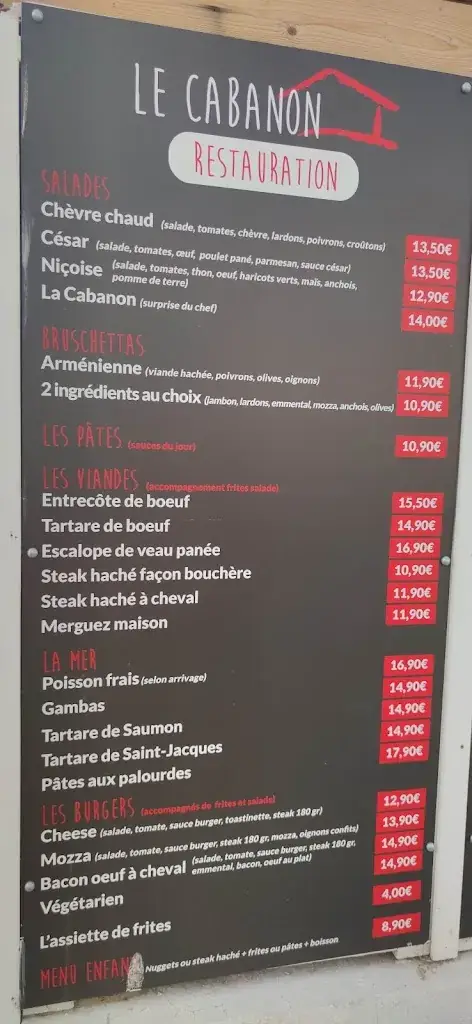Menu_Restaurant le cabanon_Marseille_image_4