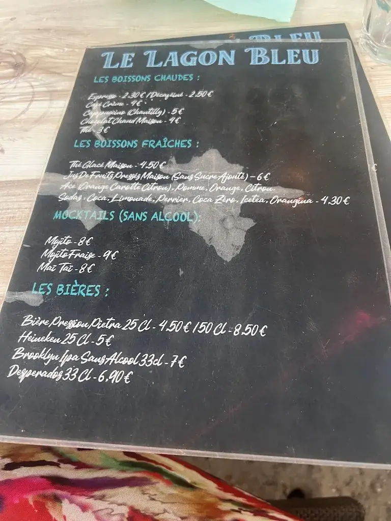 Menu_Le Lagon Bleu - Restaurant Vue Mer Marseille_Marseille_image_2