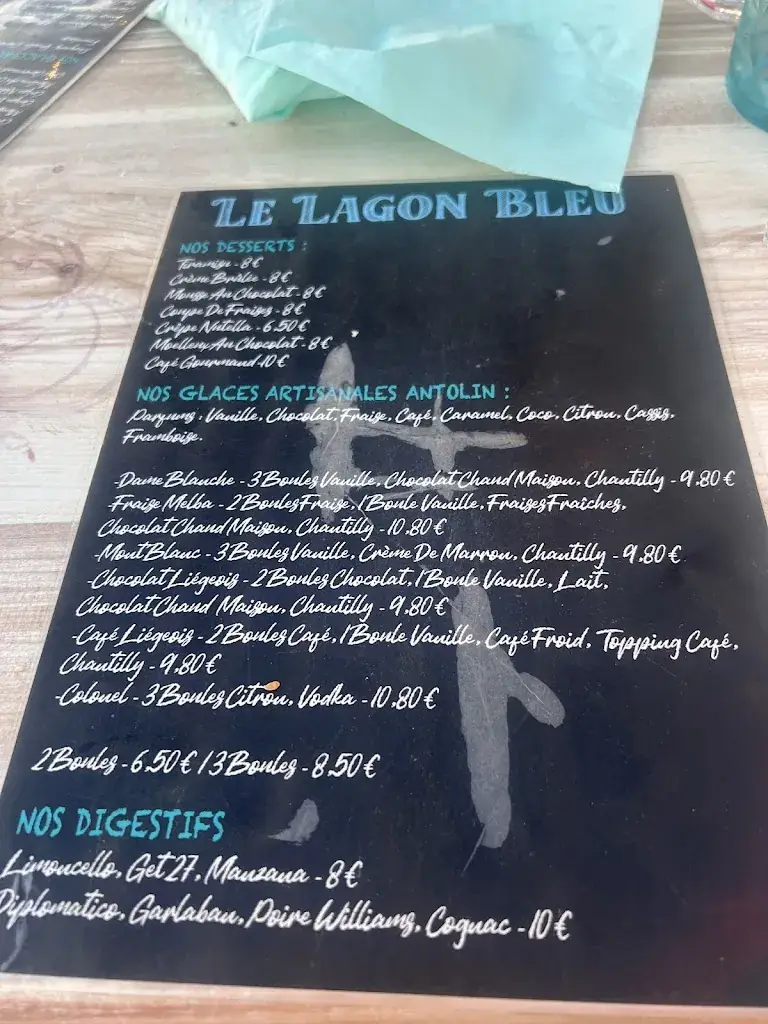 Menu_Le Lagon Bleu - Restaurant Vue Mer Marseille_Marseille_image_3