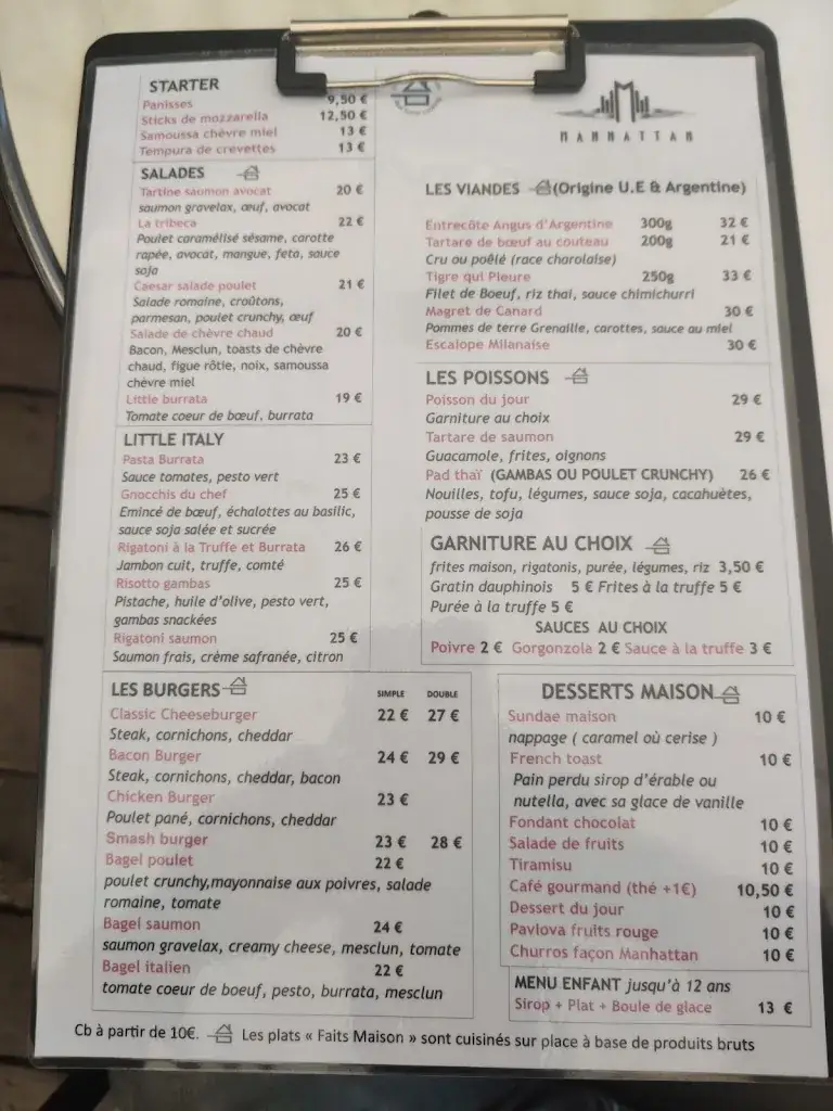 Menu_Brasserie Manhattan_Marseille_image_3