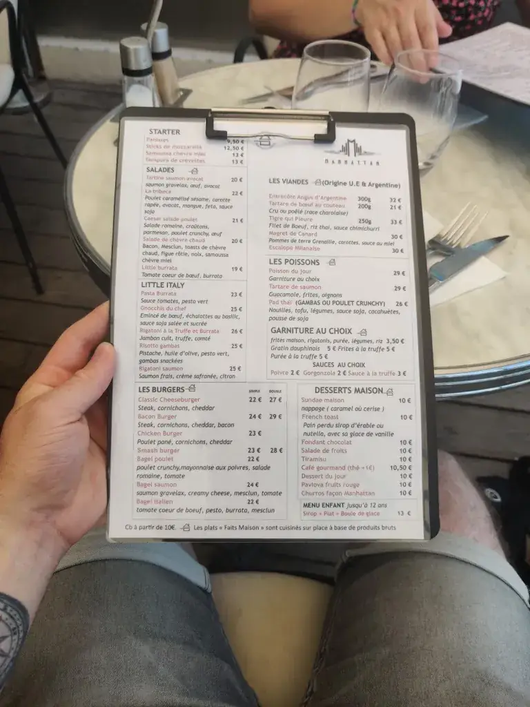Menu_Brasserie Manhattan_Marseille_image_4