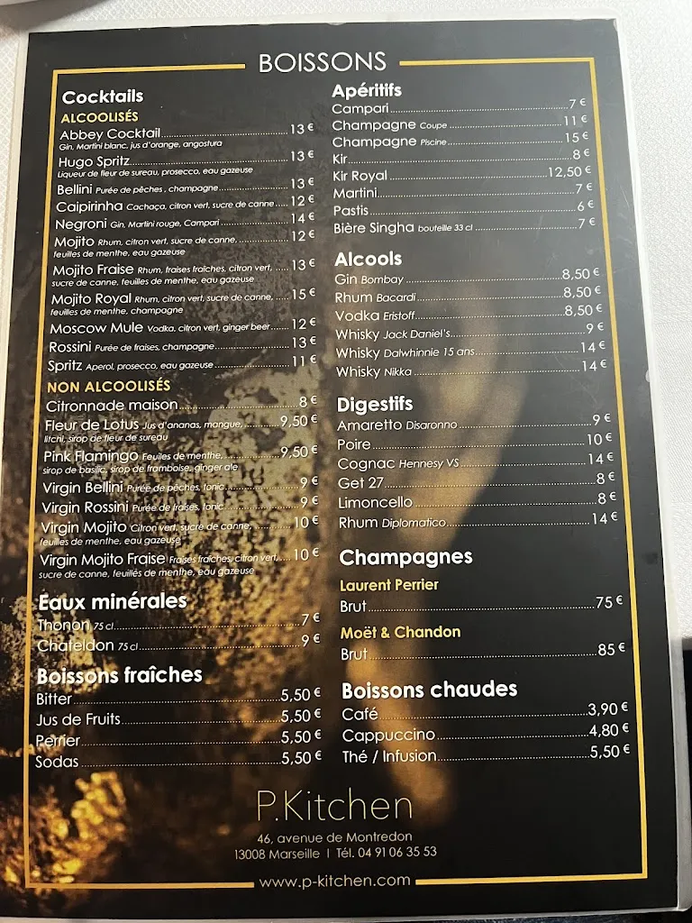 Menu_P.Kitchen restaurant bord de mer terrasse pointe rouge_Marseille_image_2