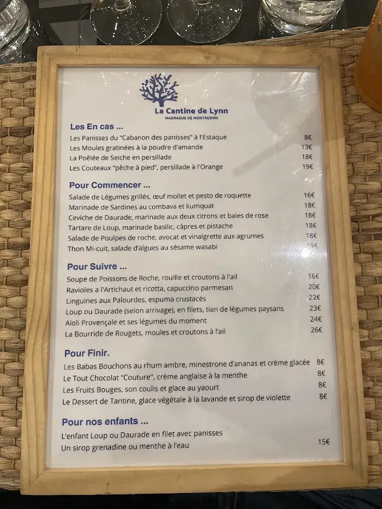 Menu_La Cantine De Lynn_Marseille_image_1