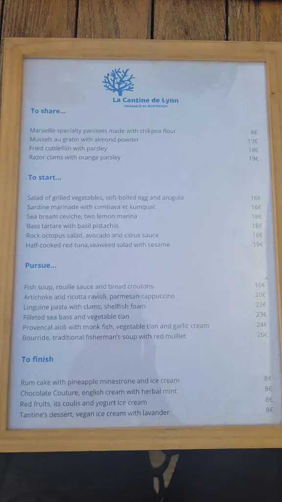 Menu_La Cantine De Lynn_Marseille_image_2