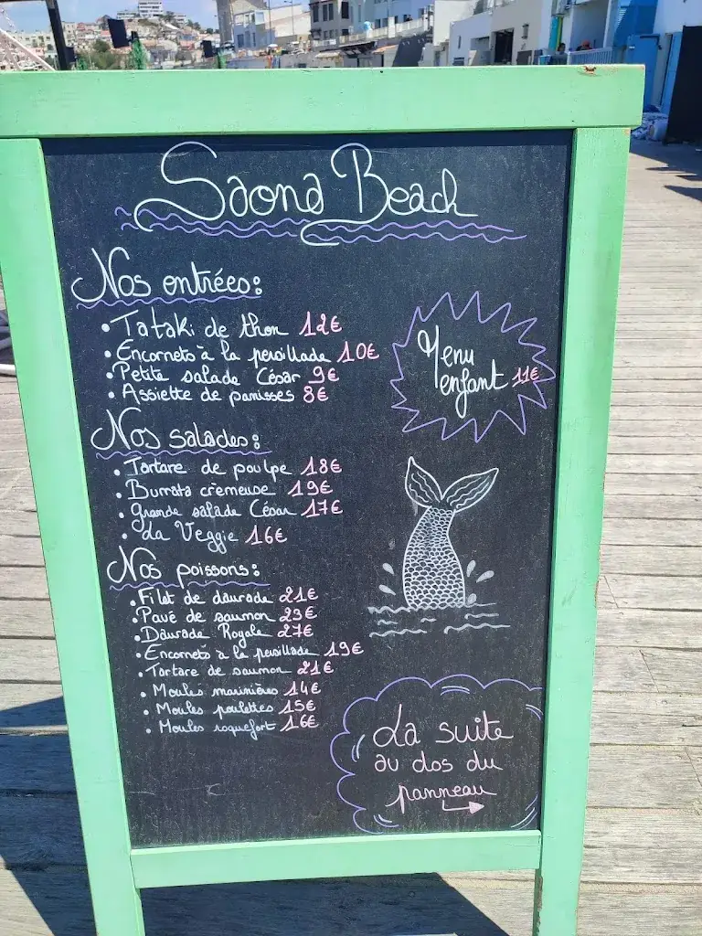 Menu_Saona Beach_Marseille_immagine_1