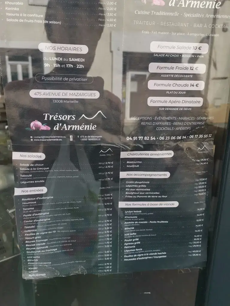 Menu_Trésors D'Arménie_Marseille_image_1