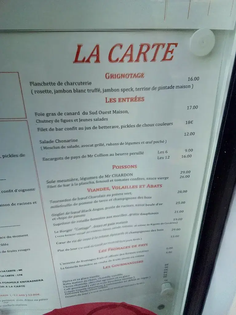 Menü_Le Cottage de Clairefontaine_Chonas-l'Amballan_Bild_3