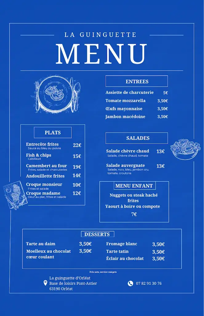 Menu_La guinguette d’Orléat_Orléat_image_1