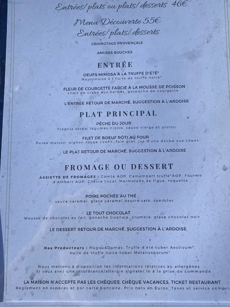 Menu_Mimosa Restaurant_Bormes-les-Mimosas_image_4