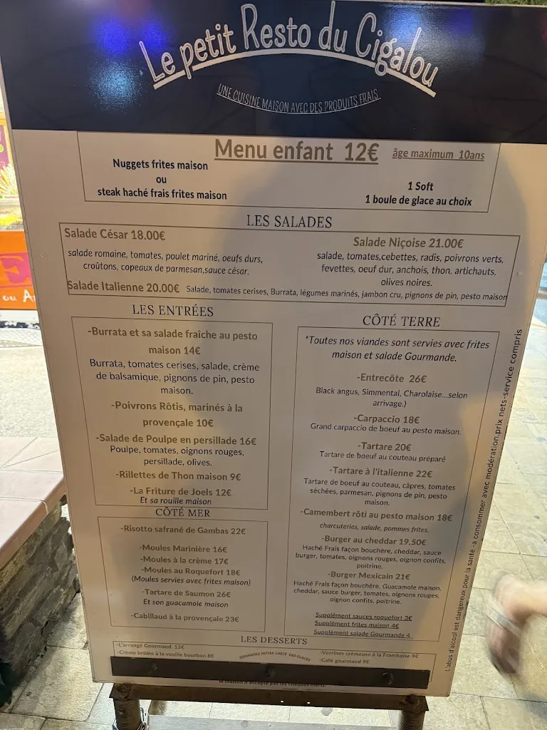 Menü_Le petit resto du Cigalou_Bormes-les-Mimosas_Bild_1