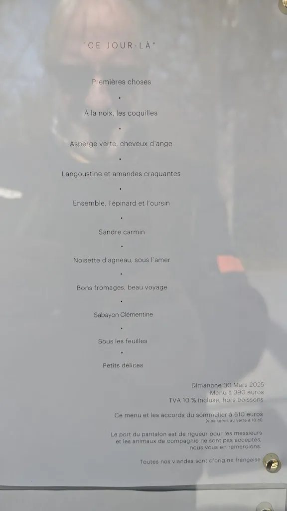 Menu_Restaurant Troisgros Le Bois sans feuilles_Ouches_image_3