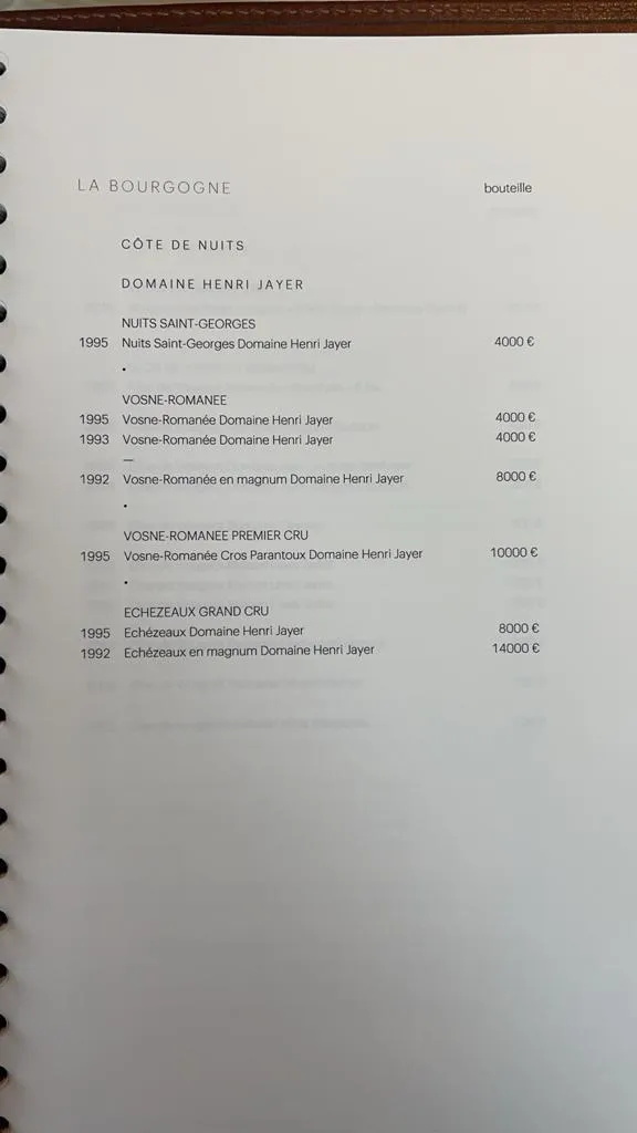 Menu_Restaurant Troisgros Le Bois sans feuilles_Ouches_image_4