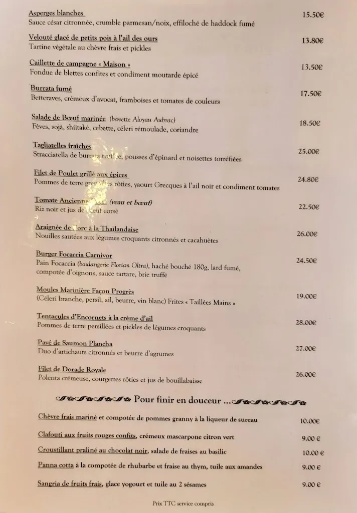 Menu_Café du Progrès - Bormes-les-Mimosas_Bormes-les-Mimosas_immagine_1