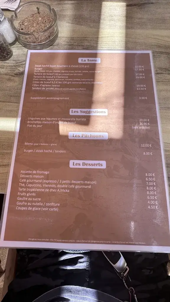 Menu_Plage restaurant L'Effet Mer Le Lavandou_Lavandou_immagine_4