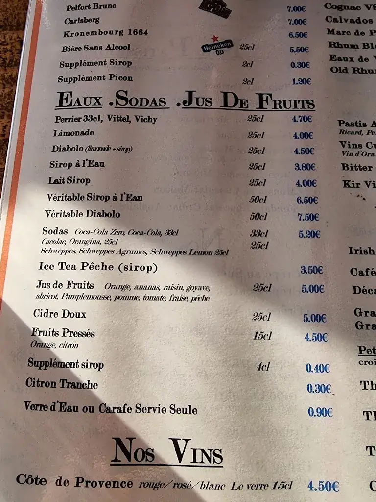 Menu_Bar-Restaurant BELLEVUE_Bormes-les-Mimosas_image_3