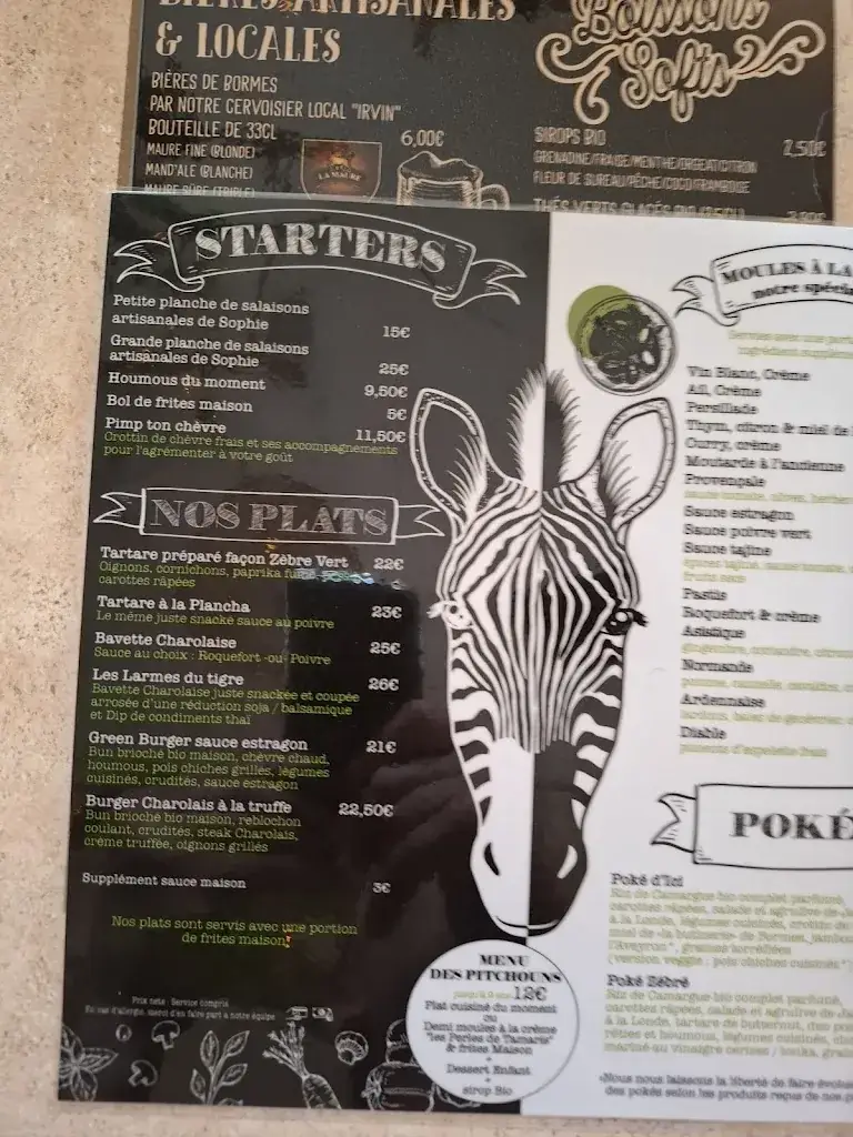 Menu_Le Zebre Vert_Bormes-les-Mimosas_imagen_4