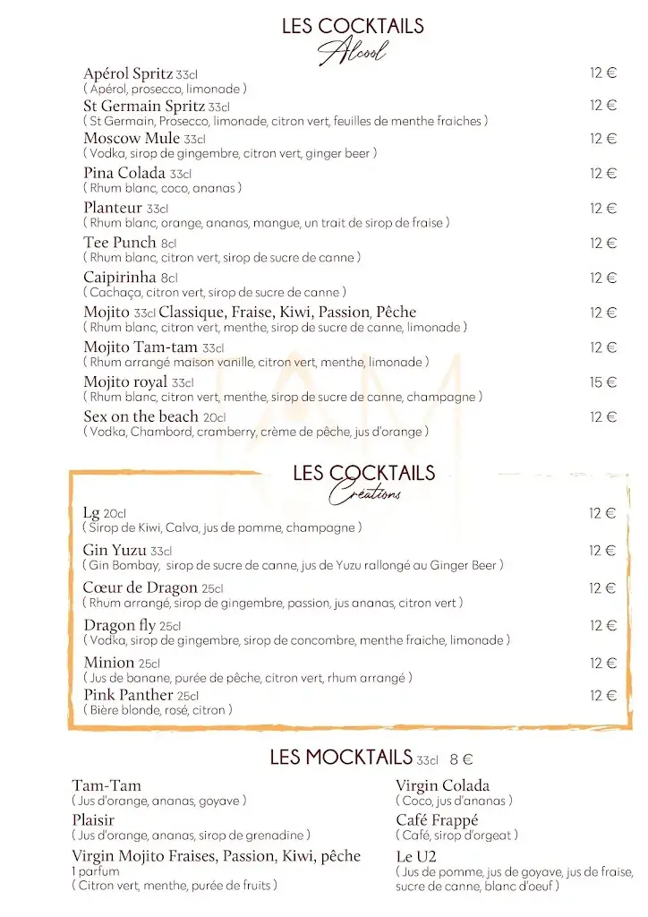 Menu_Le Tam-Tam_Lavandou_image_1