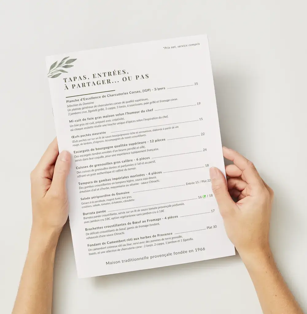Menü_Domaine la Guérine_Cabriès_Bild_3