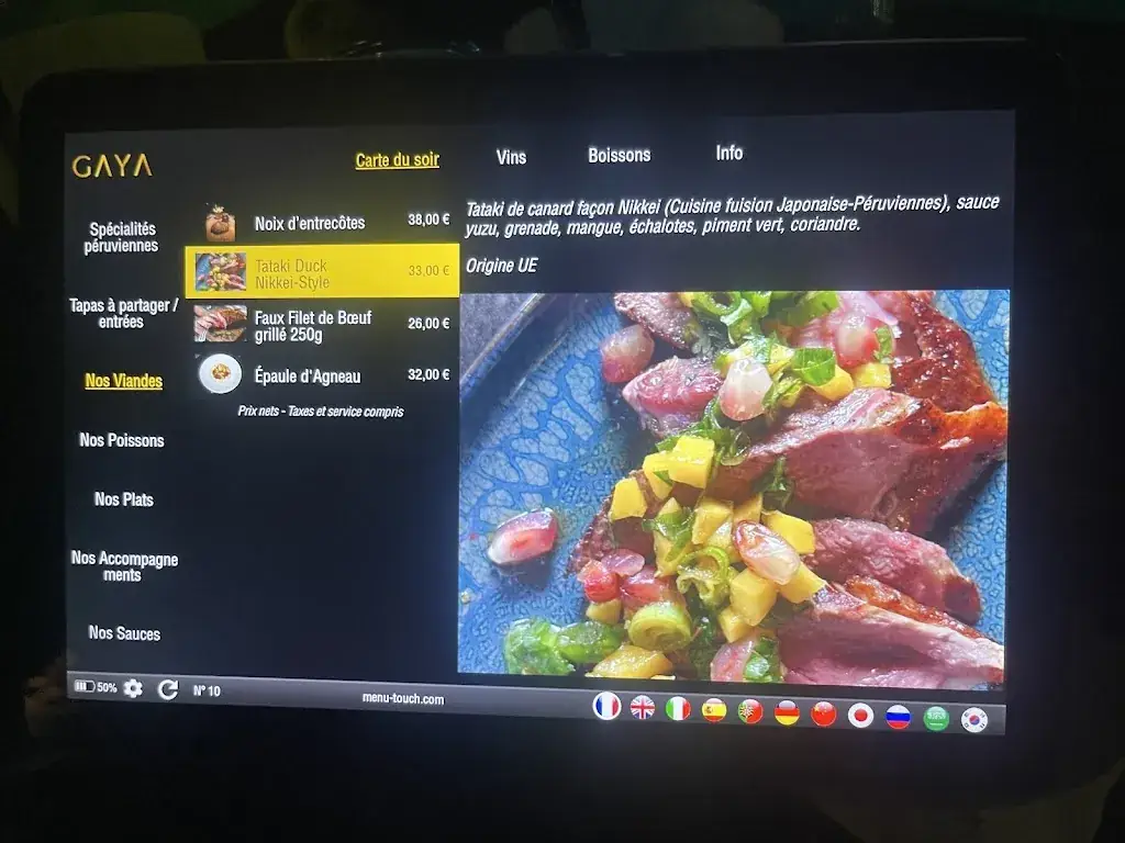 Menu_Gaya - Restaurant Bar Lounge_Cabriès_image_1