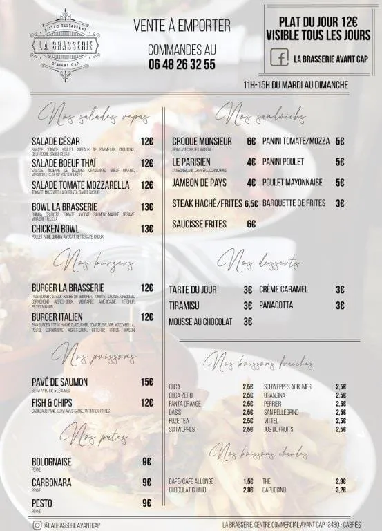 Menü_La Brasserie_Cabriès_Bild_2