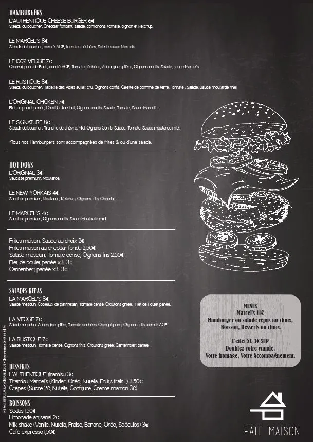Menu_Marcel's L'atelier Du Hamburger_Cabriès_image_2