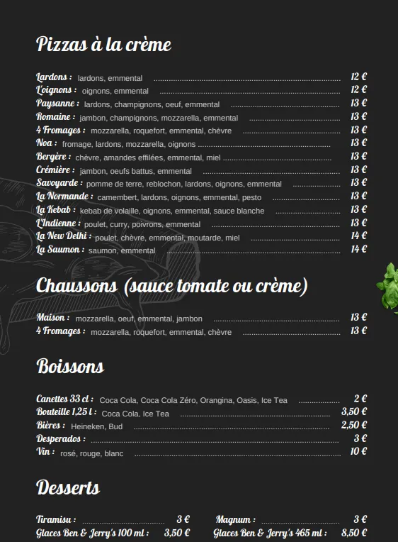 Menu_La Calabrèse - Pizza Calas et Cabriès_Cabriès_image_4