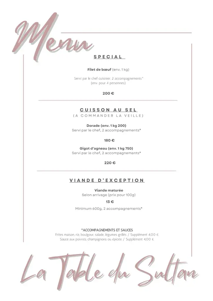 Menu_Restaurant La Table du Sultan_Pennes-Mirabeau_image_4