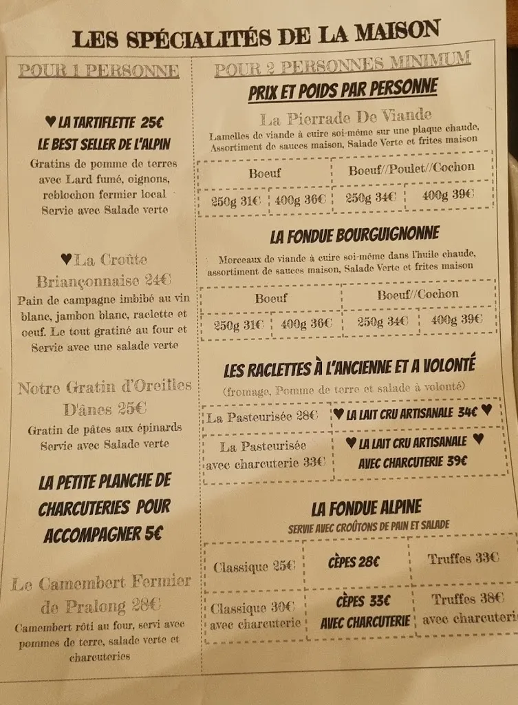 Menu_Restaurant L'alpin_Briançon_image_1