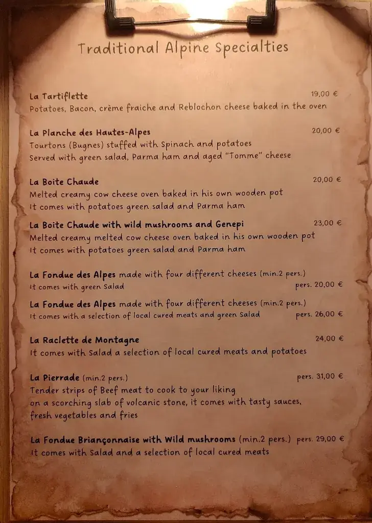 Menu_Restaurant L’Etage_Briançon_image_1