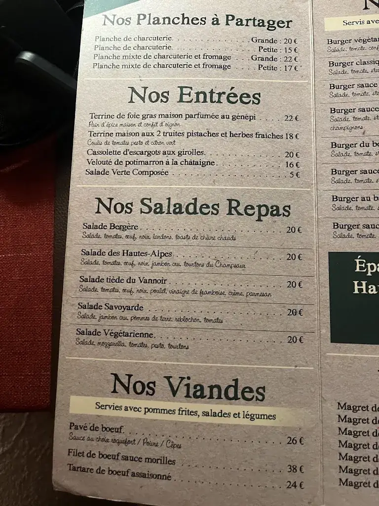 Menu_Restaurant le Vannoir_Briançon_image_2