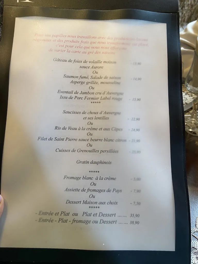 Menu_Restaurant Les Temps de Royon à1 Km de A89 - sortie 31_Salles_image_1