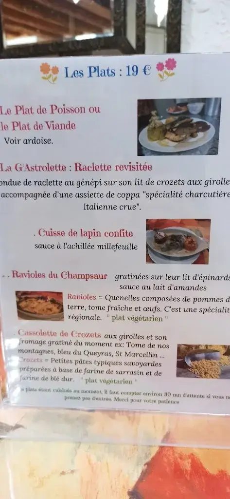 Menu_Restaurant le gastrologue...................................... Ouvert tous les Soirs à partir de 19h_Briançon_image_2