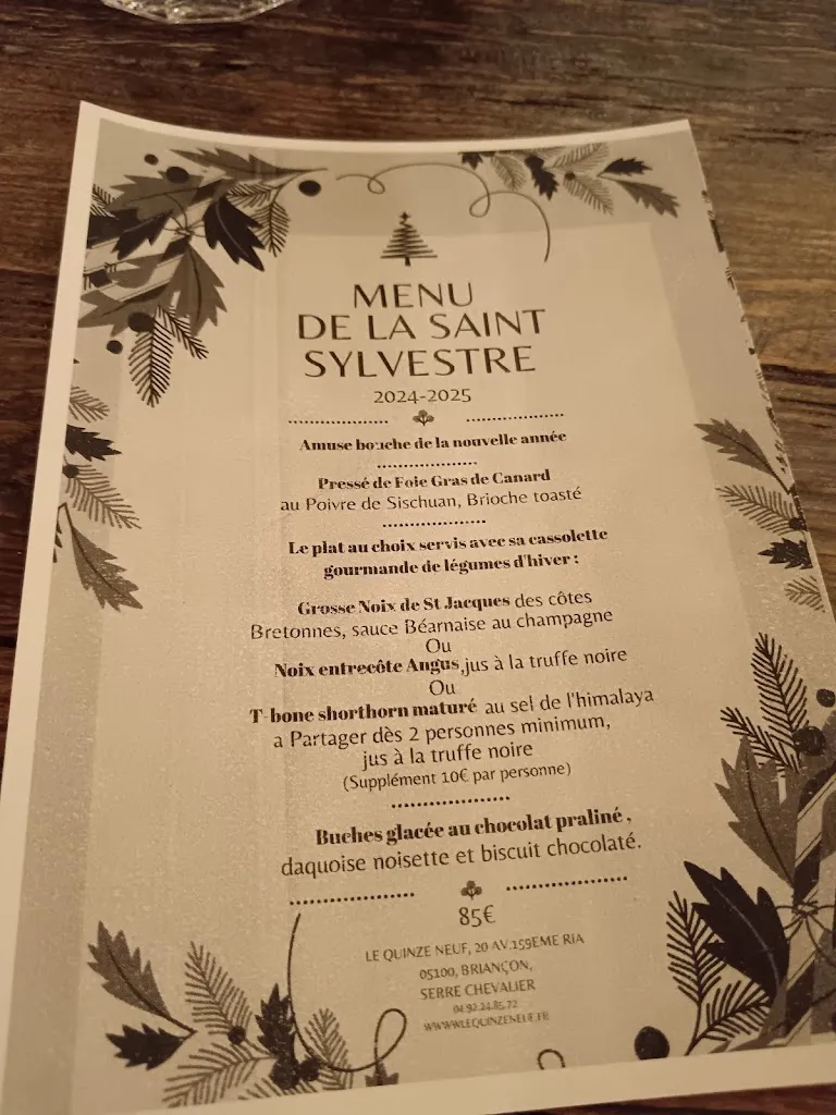 Menu_Le Quinze Neuf_Briançon_image_2