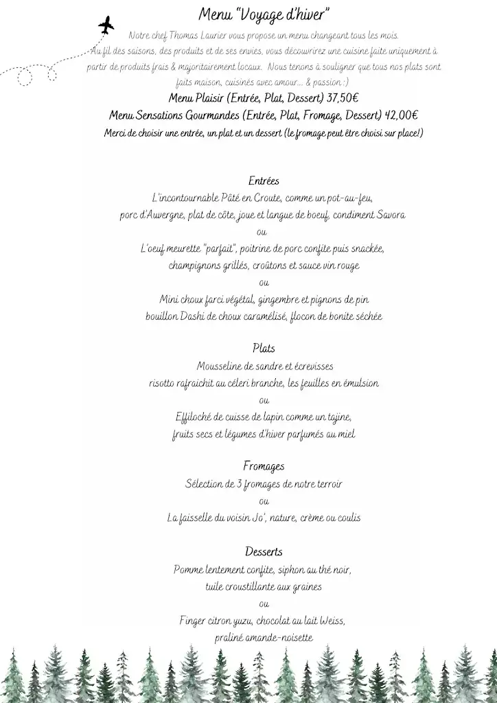 Menu_Restaurant Colette (Domaine de la Plagnette)_Salles_image_1