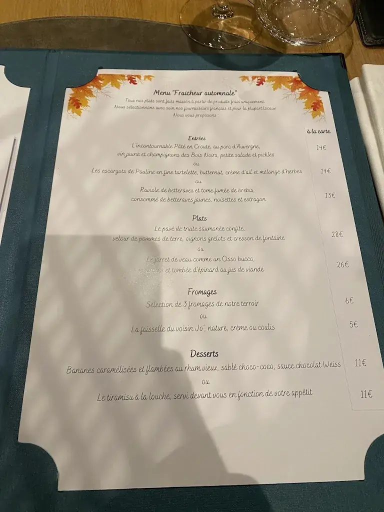 Menu_Restaurant Colette (Domaine de la Plagnette)_Salles_image_2