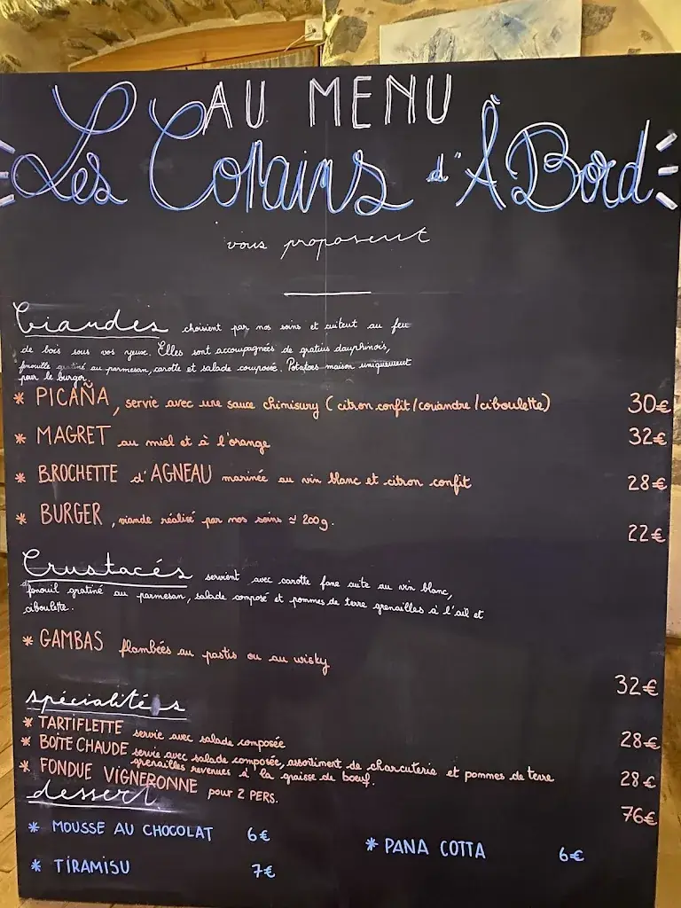 Menu_Les Copains D’Abord 05100_Val-des-Prés_image_1