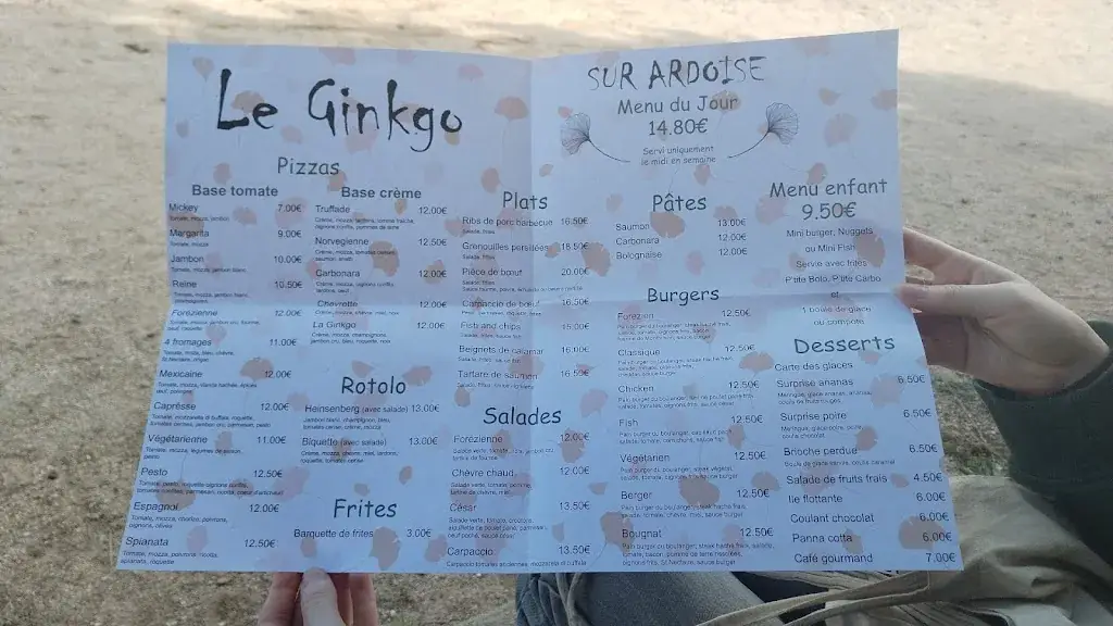 Menu_LE GINKGO - Snack de La Roche_Noirétable_immagine_2
