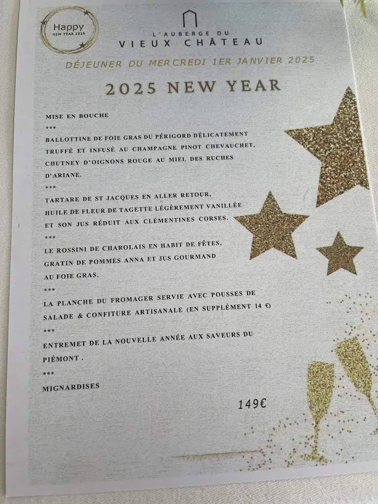 Menu_Auberge du Vieux Château_Cabris_image_3