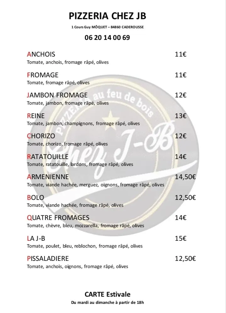 Menu_pizzeria au feu de bois Caderousse_Caderousse_image_2