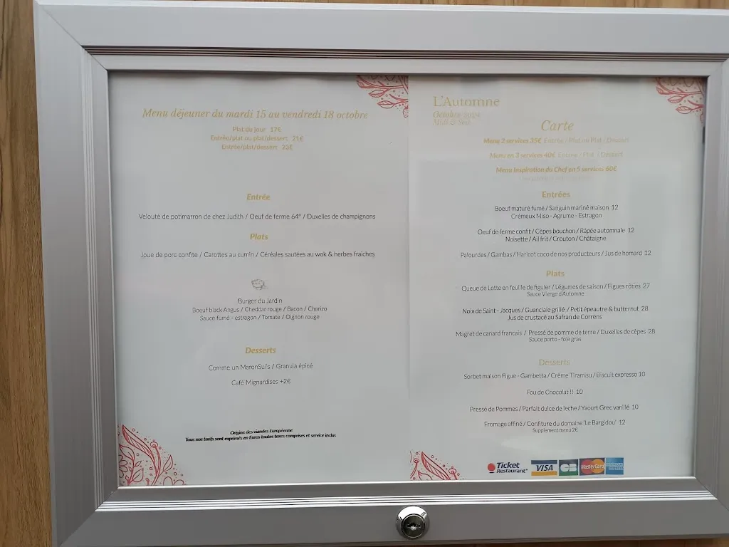 Menu_Restaurant Le Jardin_Brignoles_image_1