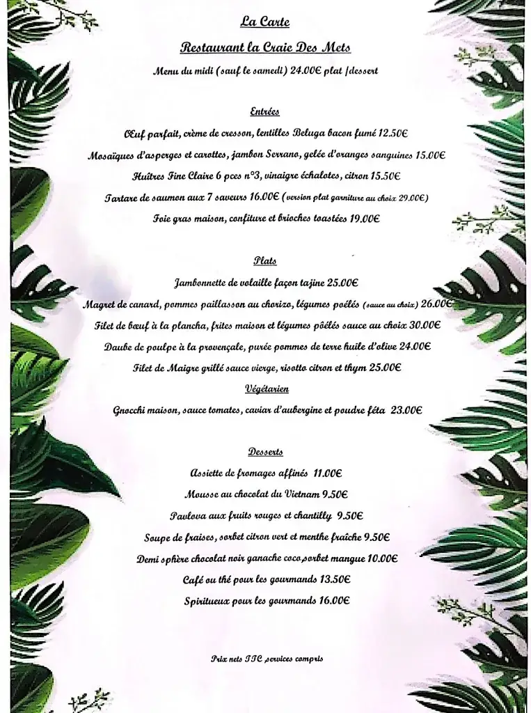 Menu_La Craie des Mets_Brignoles_image_1