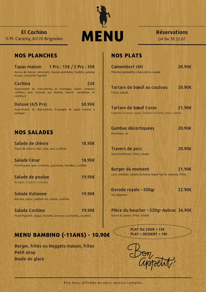 Menu_El Cochino_Brignoles_image_1